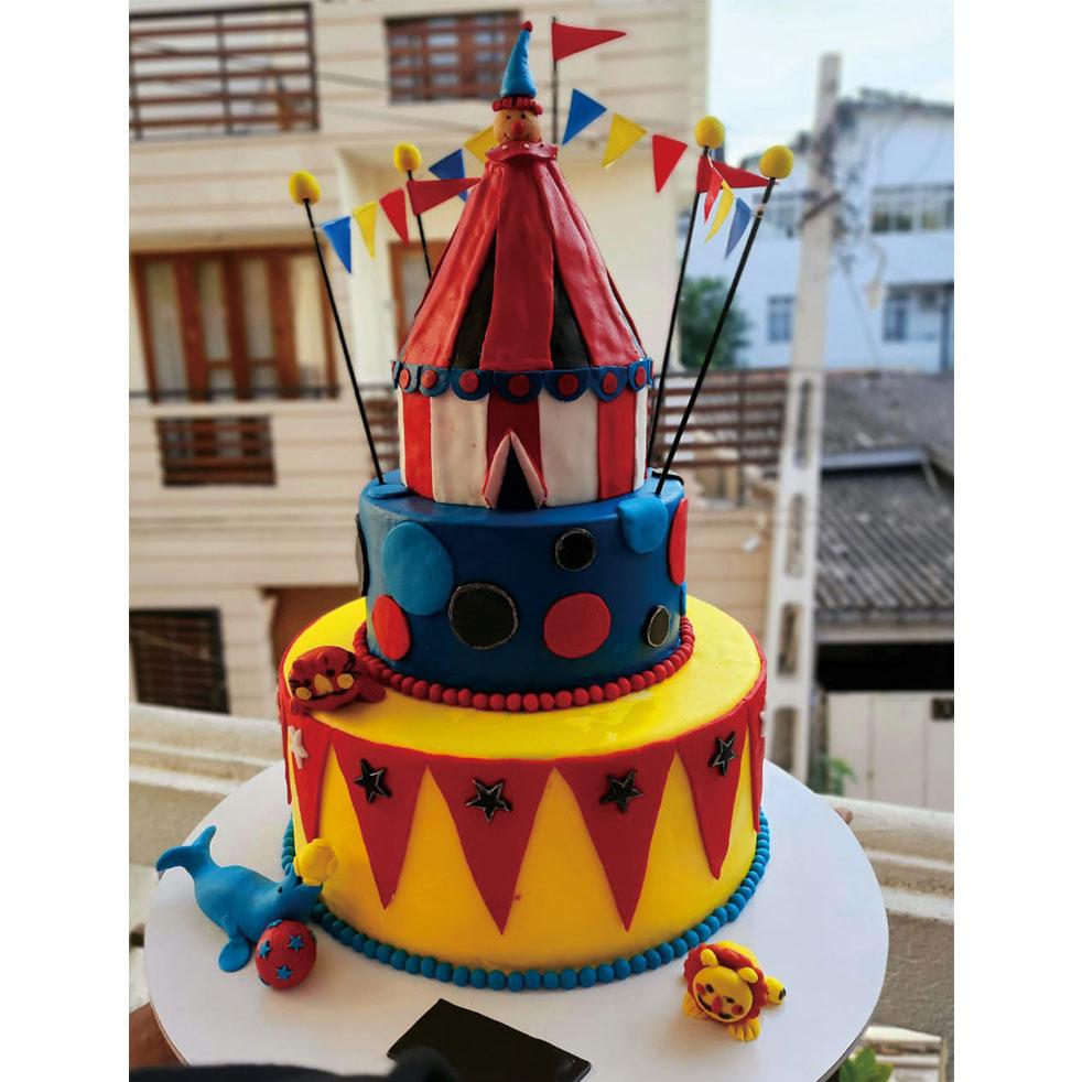 3 Tier Circus Themed